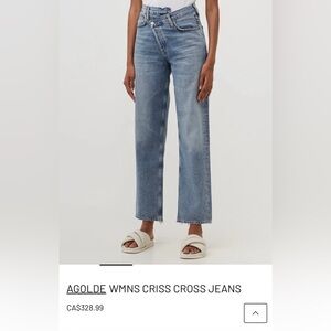 AGOLDE Woman’s Criss Cross Jeans - Size 27